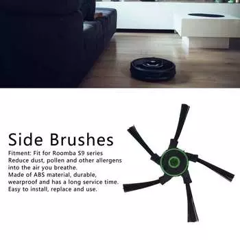 6pcs Sweeping Robot Side Brushes Replacement Vacuum Cleaner Parts Fit for Roomba S9 Series