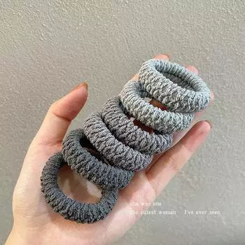 6PCS Thick Hair Rings for Women To Tie High Ponytails, Durable Hair Rings, High Elastic Rubber Bands, Headdresses, Versatile Hair Ropes 6PCS