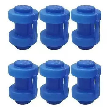 6Pcs Wear-Resistant Trampoline Caps Professional Trampoline Rod Cover Trampoline Tube Caps Small Trampoline Replacements A