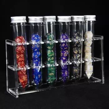6set/42 Pieces Polyhedron Dice Set with Tube for DND Game TRPG Table Board Role Playing Games