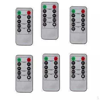 6шт 1 пульт дистанционного управления с функцией креативной светодиодной беспламенной свечи