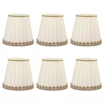 6шт абажур для лампы-свечи клипсы на тканевые абажуры набор для настольной лампы настенный светильник