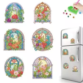 6шт алмазная живопись магнит на холодильник пчелы для DIY ремесла вечеринка подарок BB031