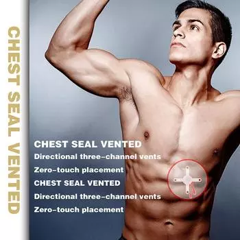 6шт экстренная травма наклейка нагрудная печать медицинская нагрудная печать вентилируемая нашивка