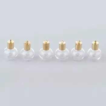 6шт DIY мини-кулон в форме бутылки желаний подвески ожерелье прозрачное as described жёлтый