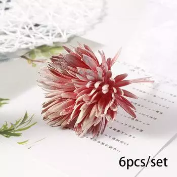 6шт. Имитация головок цветов снежного лотоса. Имитация небольшого букета снежного лотоса.