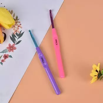 6шт/комплект многофункциональные пластиковые ручки алюминиевые крючки вязать иглу