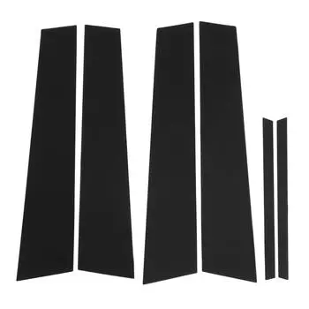 6шт комплект отделки столба стойки двери ПК глянцевая черная сменная крышка для Acura
