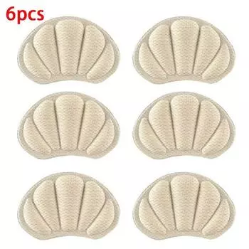 6шт. Кроссовки. Наклейки на высоком каблуке. Защита пятки. Регулируемый размер. Подушечки половинного размера. Обезболивающие подушечки для ухода за ногами. Стельки. бежевый