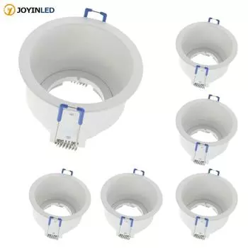 6шт квадратный круглый встраиваемый светильник MR16 GU10 сменный источник света прожектор монтажная рамка основание гнездо осветительное приспособление