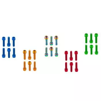 6шт M5x18 MTB велосипедные болты из сплава, винты рычага переключения передач, крепежные детали оранжевый