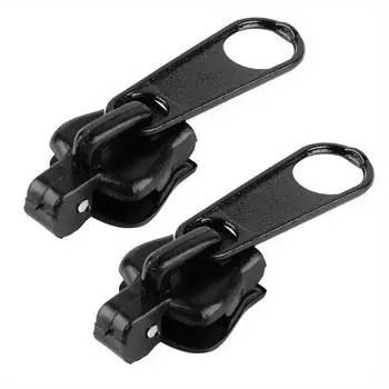 6шт многофункциональных универсальных головок для ремонта молний, набор для замены колец для молний 3 размеров, подходит для одежды, сумок и т. д.