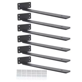 6шт плавающий кронштейн для полки 12 дюймов высокая несущая способность плавающий настенный кронштейн для полки для дома