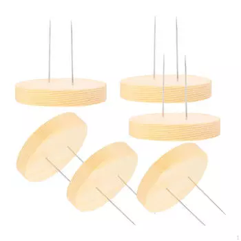 6шт. Подставка для вязания крючком куклы. Подставка для хранения. Кронштейн. Поддержка деревянного основания. double pin