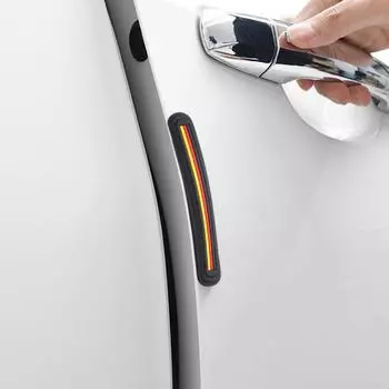 6шт. противостолкновительная полоса для двери автомобиля, защитная полоса для края двери, защитная полоса для угла зеркала заднего вида, наклейки против царапин
