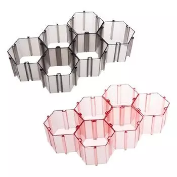 6шт ящик для хранения сотовое нижнее белье колготки бюстгальтер ящик перегородка для Cas X3UC розовый