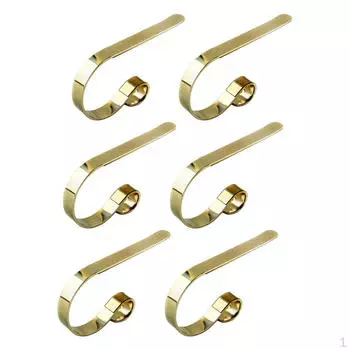 6шт Рождественский крючок для чулок Домашний камин Металлическая вешалка для вечеринки