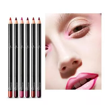 6шт ручки для губ профессиональные безопасные простые модные однотонные карандаши для губной помады для фотографии C