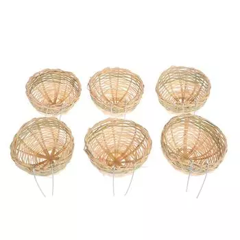 6шт ручной работы бамбуковое гнездо для разведения птиц кровать для попугая канарейка-зяблик ласточка