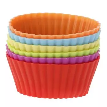 6шт силиконовые формы для кексов и тортов, инструменты для выпечки, силиконовые формы для выпечки