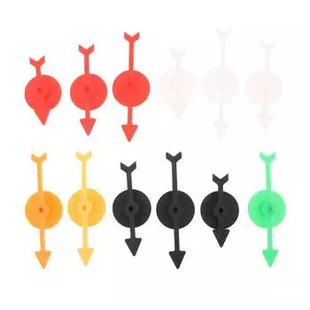 6шт Стрела Диск-вращающийся Пластиковый Пешка Шахматная Настольная Игра И Карточные Игры Аксессуары