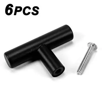 6шт Т-образная ручка для шкафа, дверцы гардероба, ручка для ящика