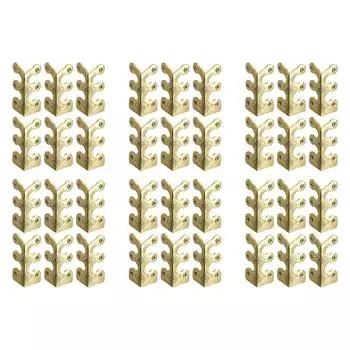 6шт Винтажный металлический уголок протектор железный плинтус угловой протектор(желтый)