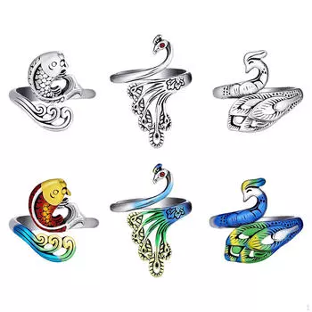 6шт вязанные крючком кольца для пальцев, натяжные поделки, петля для вязания своими руками