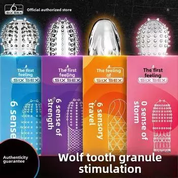 6th Sense Серия «Ветер» Ураган Циклон Сильный ветер Шторм Кристалл Зубы Волка Презерватив Эротический презерватив Товары для взрослых