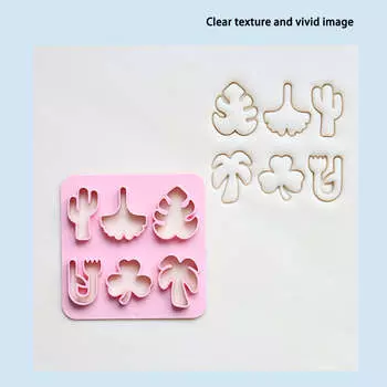 6Type/Set Mini Clay Cutter Multiple Geometry Пластиковые гончарные серьги Резка Mold DIY Мягкая глина Неправильные керамические формы для сережек