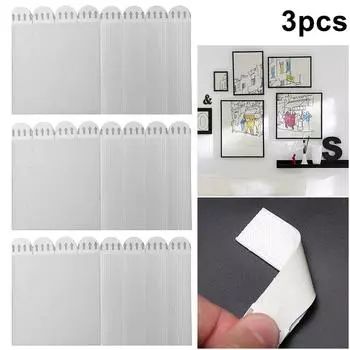 6UK 12 Pairs Adhesive Picture Hanging Strips Various Sized Indoor Use (92*19mm)