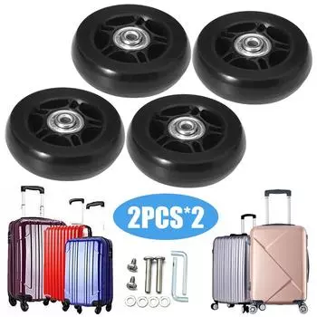 6UK 1 пара колес для чемодана, износостойкий инструмент для ремонта колес для чемодана на колесиках(60*18м