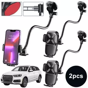 6UK Air Vent Phone Mount 360 градусов вращающийся телефон клипса кронштейн сплав (Черный тип