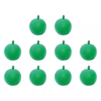6UK Ball Fruit Fly Catcher 8cm Sticky Trap for Catching Fruit Insects (Green)