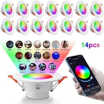 6UK RGB светодиодная лампа 10 Вт ИК-пульт дистанционного управления 85-265 В атмосфера ночное освещение декор