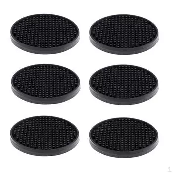 6x4-дюймовые круглые подставки для напитков, мягкие силиконовые чашки для напитков, подставка для кружки, подставка для столовых приборов