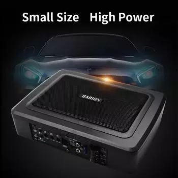 6X9 дюймов, 600 Вт, текстура дерева, автомобильный сабвуфер с высокими частотами, тонкий активный сабвуфер под сиденьем, басовый динамик, автомобильные сабвуферы, НЧ-динамик 12 В чёрный