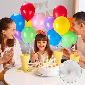 6X Подставка для воздушных шаров Свадебный стол Держатель для воздушных шаров Колонна Палочка для воздушных шаров Декор для вечеринки 6PCS