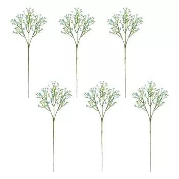 6x белых искусственных цветов с реалистичным внешним видом для универсальной искусственной рождественской листвы