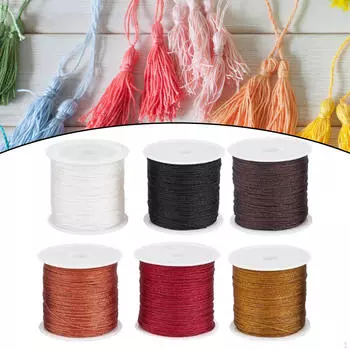 6x Браслетная нить Бисероплетение Нитки для изготовления ювелирных изделий Шнур для рукоделия Плетеный орнамент
