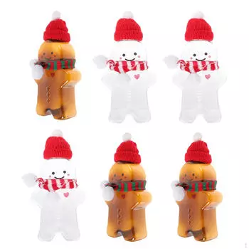 6x Бутылки для сока с шарфом и шляпой для вечеринок, баров, магазина молочного чая