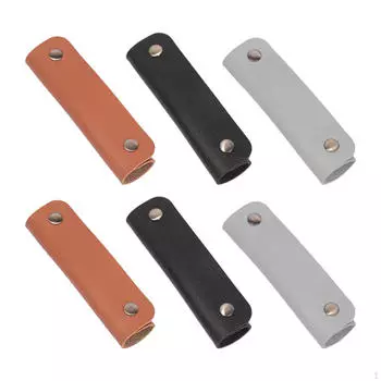 6x чехол для сумки-ручки, кожаная обертка, дорожные принадлежности, ПУ для сумки для покупок