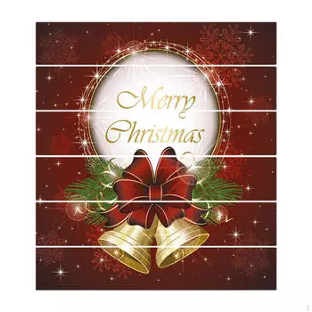6x Christmas Stair Stickers Staircase Bell Cute Decorative Decals Removable for
