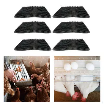 6x гнездовых подушечек для кур, ящик для гнезда, легко моющийся, из полиэтиленового материала, аксессуары
