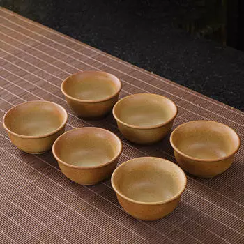 6x китайская керамическая чашка для чая, посуда для напитков, традиционный кофе, кунг-фу для церемонии в магазине