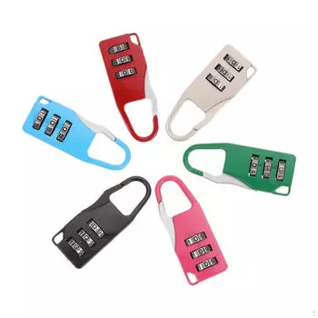 6x Кодовый замок для чемодана Премиум пароль Металлический багаж 3 цифры