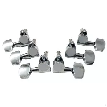 6x колков для настройки струн гитары, закрытые колки с фиксатором, точные сменные детали, ручки, ключи