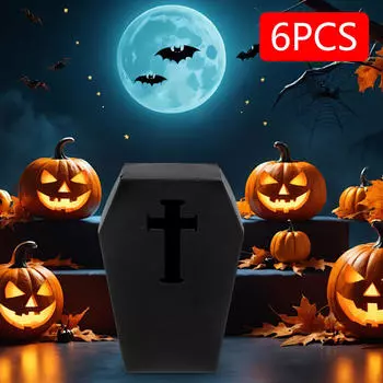 6x Коробок конфет на Хэллоуин Trick or Treat Подарочное шоколадное печенье для