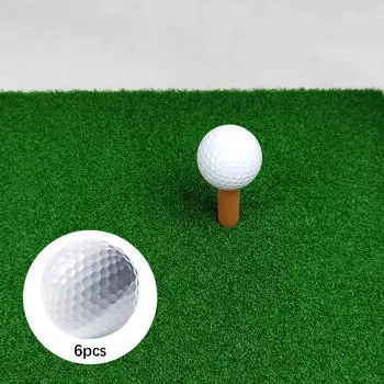6x мячей для гольфа, мяч для соревнований, легкий двухслойный тренировочный мяч для сада и помещений
