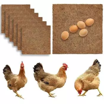 6x Натуральные конопляные подстилки для курятника для курятника для домашних животных, сада, газона, для помещений и улицы